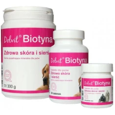 Кормова добавка для собак Dolfos Dolvit Biotyna 90 таблеток (5902232645224)