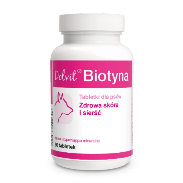 Кормова добавка для собак Dolfos Dolvit Biotyna 90 таблеток (5902232645224)