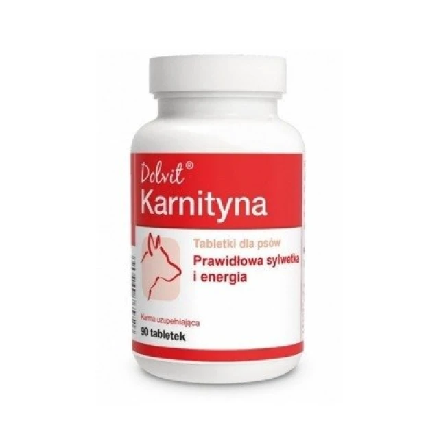 Кормова добавка для собак Dolfos Dolvit Karnityna 90 таблеток (5902232645729)