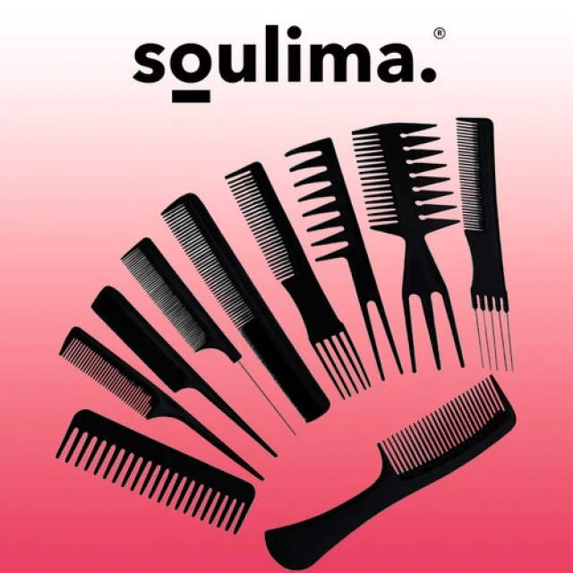 Набор парикмахерских расчесок Soulima 10 шт (5902367974800)