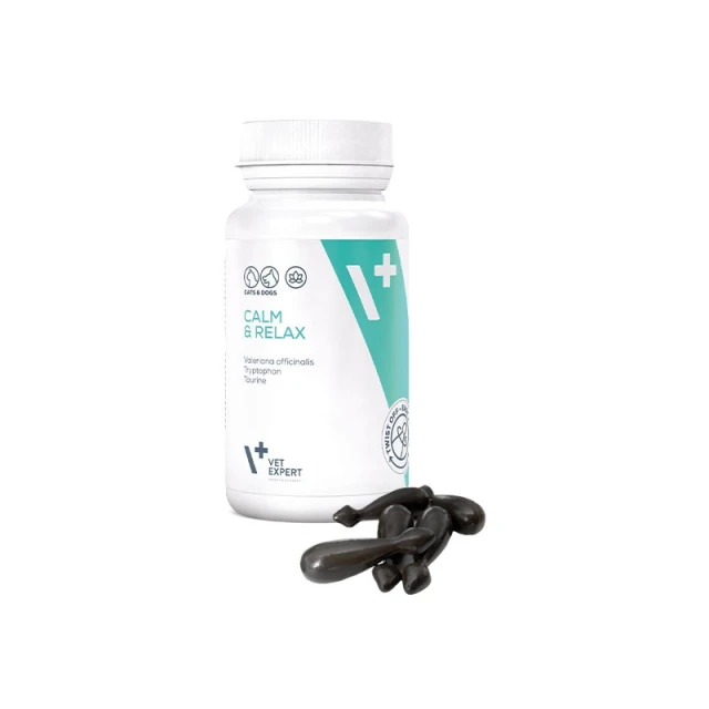 Кормова добавка для собак і котів VetExpert Calm&Relax 30 капсул (5902414202085)