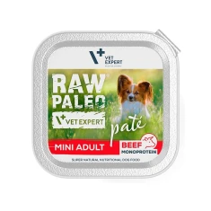 Вологий корм для собак дрібних порід VetExpert Raw Paleo Pate Mini Adult з яловичиною 150 г (5902414207912)
