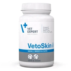 Кормова добавка для дрібних собак і котів VetExpert VetoSkin Small Breed and Cats 60 капсул (5902414208940)