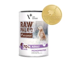 Консерва для собак VetExpert Raw Paleo з качкою 400 г (5902414209305)