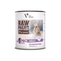 Консерва для собак VetExpert Raw Paleo з качкою 800 г (5902414209329)