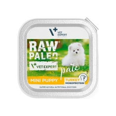 Вологий корм для цуценят дрібних порід VetExpert Raw Paleo Pate Mini Puppy з індичкою 150 г (5902414210066)