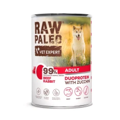 Влажный корм для собак VetExpert Raw Paleo с говядиной и кроликом 400 г (5902414212053)