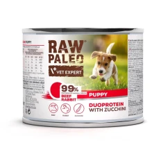 Влажный корм для щенков VetExpert Raw Paleo с говядиной и кроликом 200 г (5902414212060)