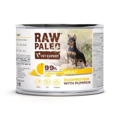 Влажный корм для взрослых собак VetExpert Raw Paleo с индейкой и треской 200 г (5902414212121)