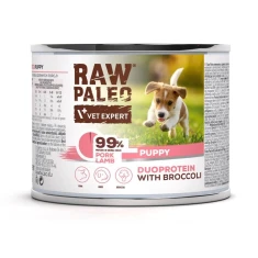Влажный корм для щенков VetExpert Raw Paleo со свининой и ягненком 200 г (5902414212183)