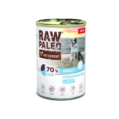 Консерва для собак VetExpert Raw Paleo Light Adult с треской 400 г (5902414212725)