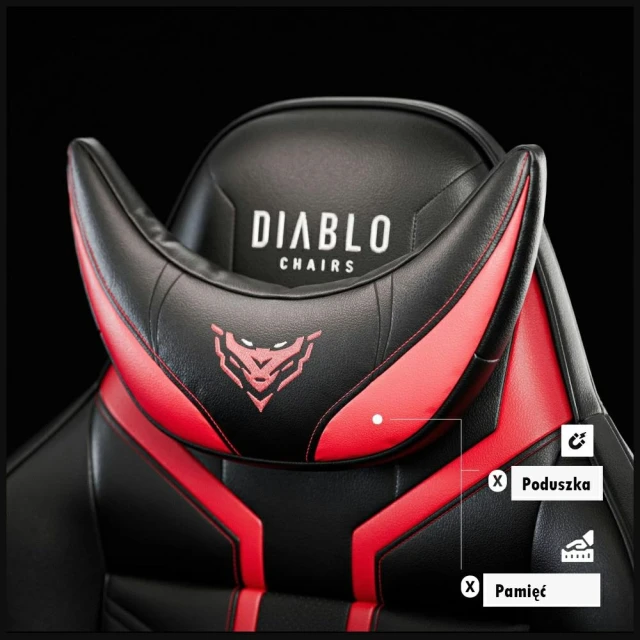 Крісло ігрове Diablo X-Ray Normal Size Black Red (829)