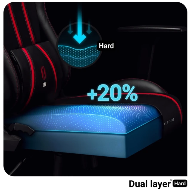 Крісло ігрове Diablo Chairs X-One 2.0 King Size Black Red (843)
