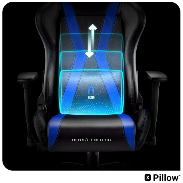 Ігрове крісло Diablo X-Horn 2.0 Normal Size Black/Blue (865)