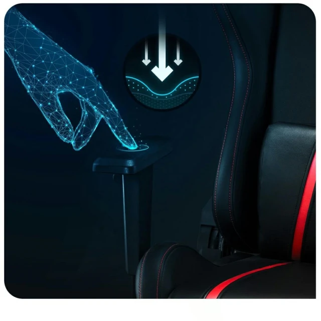Кресло геймерское Diablo Chairs X-One 2.0 Normal Size Black/Red (869)