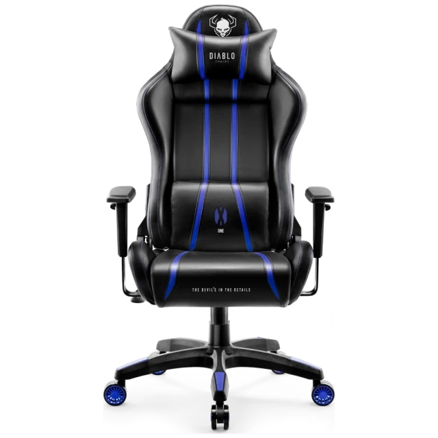 Крісло ігрове Diablo Chairs X-One 2.0 Normal Size Black/Blue (871)