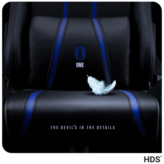 Крісло ігрове Diablo Chairs X-One 2.0 Normal Size Black/Blue (871)