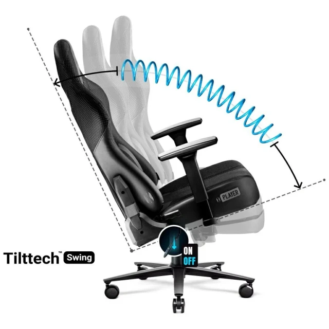 Ігрове крісло Diablo Chairs X-Player 2.0 King Size Black (1080)
