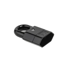 Розетка пласка з тримачем Elgotech GP2C-2 Black (URZ3016)