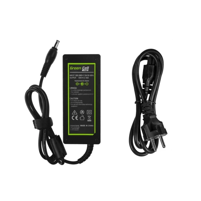 Зарядний пристрій Green Cell для Samsung 19V 3.16A 60W (AD20P)