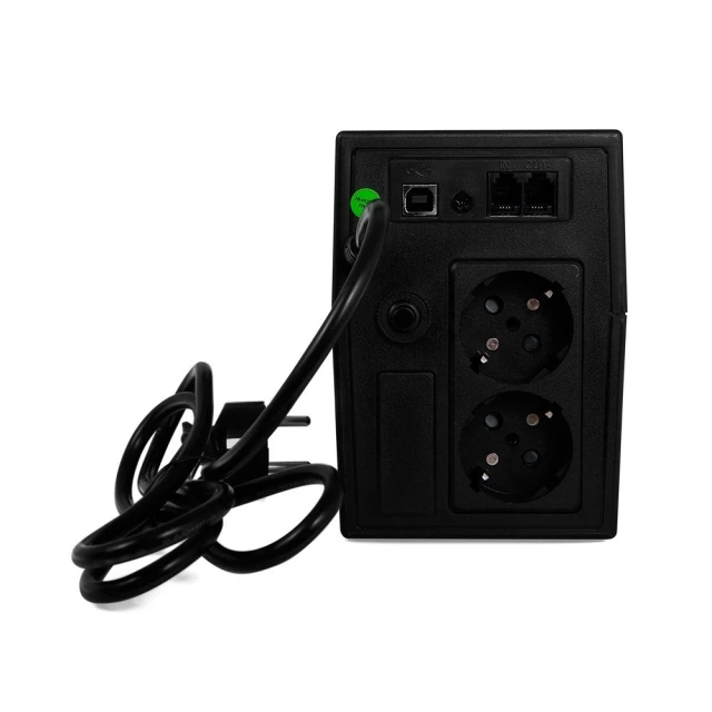 Джерело безперебійного живлення Green Cell Power Proof 600VA 360W LCD (UPS01LCD)