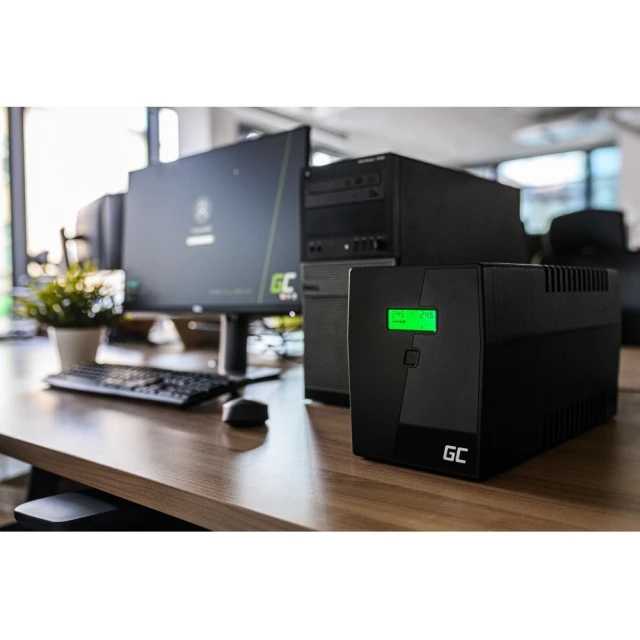 Джерело безперебійного живлення Green Cell Power Proof 1500VA 900W (UPS04)