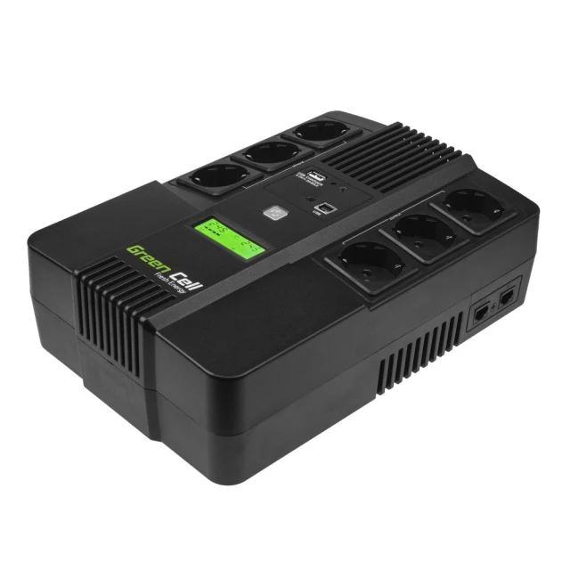 Источник бесперебойного питания Green Cell AIO 600 ВА 360 Вт (UPS06)