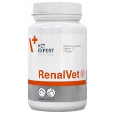 Кормова добавка для собак і котів VetExpert RenalVet 60 капс (5902768346275)