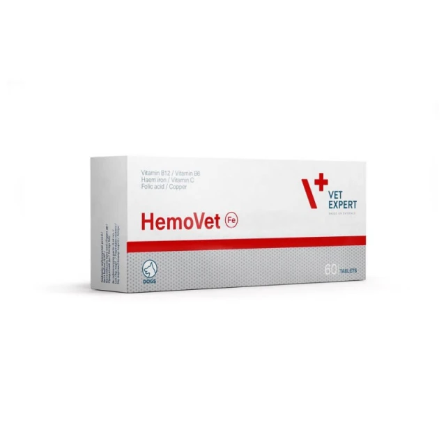 Кормова добавка для собак VetExpert Hemovet 60 таблеток (5902768346282)
