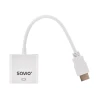 Адаптер Savio CL-201 HDMI M – VGA F White (5902768707748)