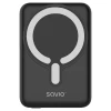 Портативний зарядний пристрій Savio BA-12 магнітний 10000 mAh Black (5902768707755)