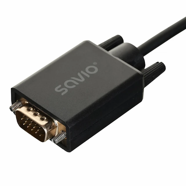 Кабель Savio CL-203 DisplayPort — VGA 1.8 м (5902768707892)