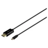 Кабель Savio USB Type-C — DisplayPort 1.2 CL-207 2 м (5902768707939)