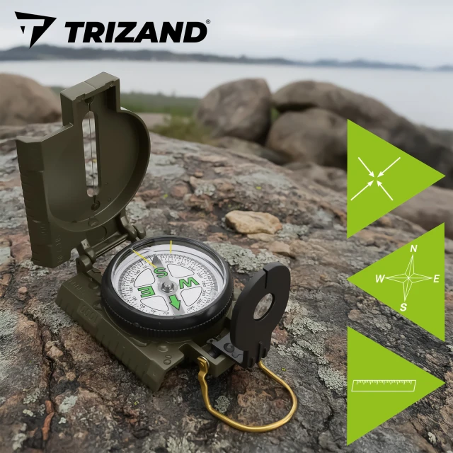 Компас военный с вращающимся лимбом Trizand (5902802906038)