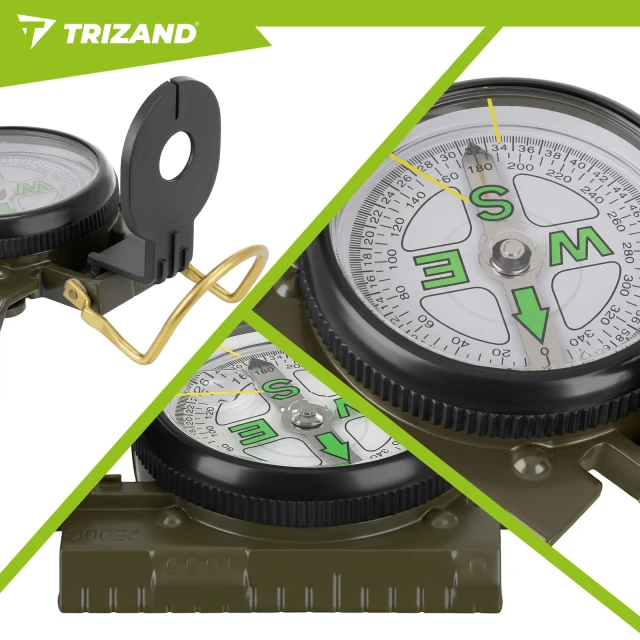 Компас военный с вращающимся лимбом Trizand (5902802906038)