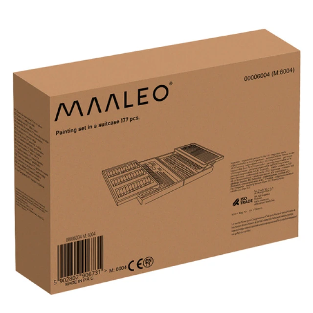 Набір для малювання у валізі Maaleo 177 шт (5902802906731)