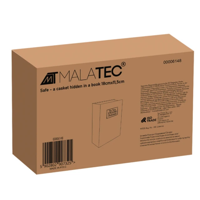 Сейф-книга Malatec 18 см x 11,5 см (5902802907325)
