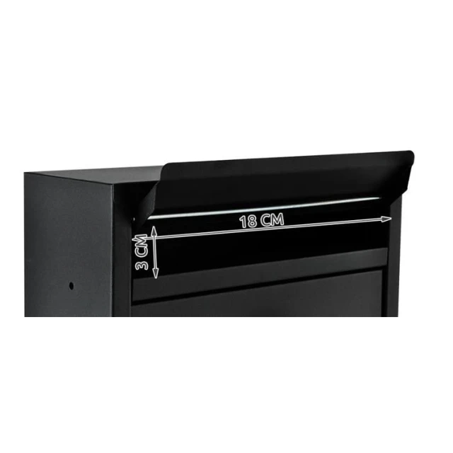 Почтовый ящик Malatec S6237 Black (5902802907806)