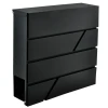 Поштова скринька Malatec S6238 формат A4 Black (5902802907813)