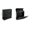 Поштова скринька Malatec S6238 формат A4 Black (5902802907813)
