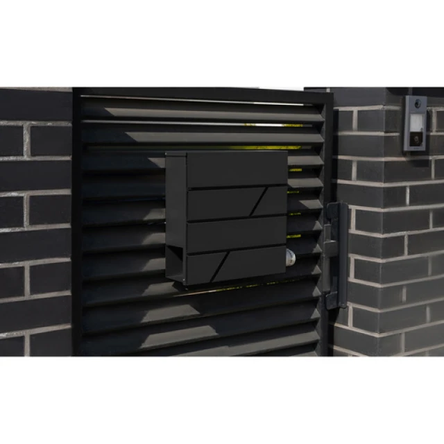 Поштова скринька Malatec S6238 формат A4 Black (5902802907813)