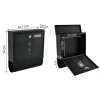 Почтовый ящик формат Malatec A4 Black (5902802907820)