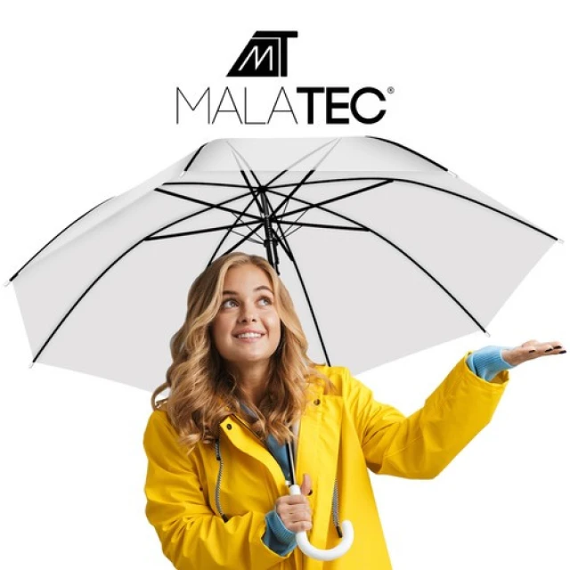 Зонт Malatec Clear автоматический White (5902802909107)