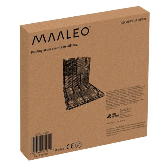 Набір для малювання у валізі Maaleo 288 шт (5902802911810)