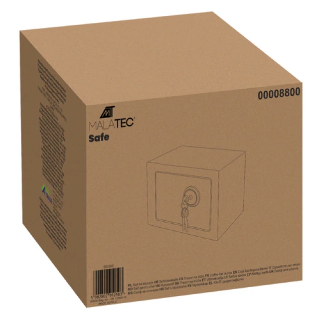 Сейф Malatec S8800 з ключем (5902802912503)