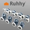 Ролики для душевой кабины комплект Ruhhy 8 шт (5902802914958)