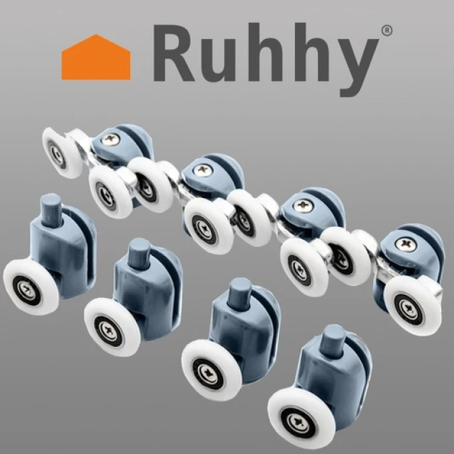 Ролики для душевой кабины комплект Ruhhy 8 шт (5902802914958)