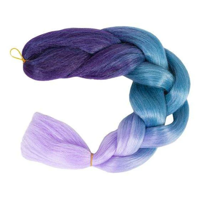 Синтетичні коси для волосся омбре Soulima Blue + Purple (5902802915726)