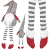 Новорічний декор Гном сидячий Ruhhy Grey (5902802918116)