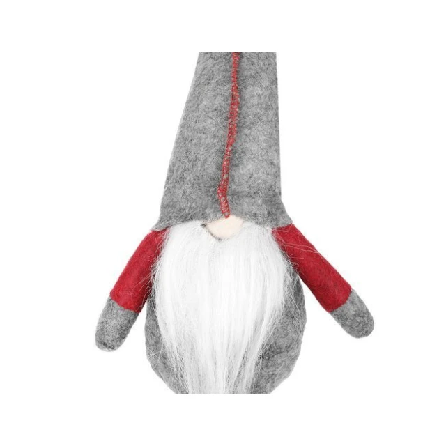 Новорічний декор Гном сидячий Ruhhy Grey (5902802918116)